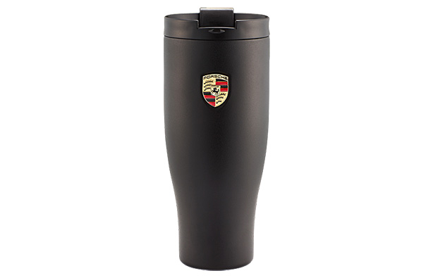 Porsche XL Thermos Mug - Black : Suncoast Porsche Parts & Accessories